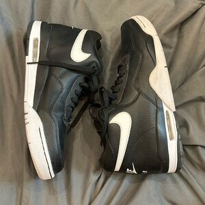 Nike air flight black and white mens sneaker